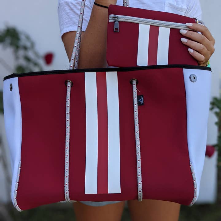 Sugar Lily's - Wholesale Tote Bag - Women's - Sugar Lily's- Neoprene Spirit Collection- Big Crimson1