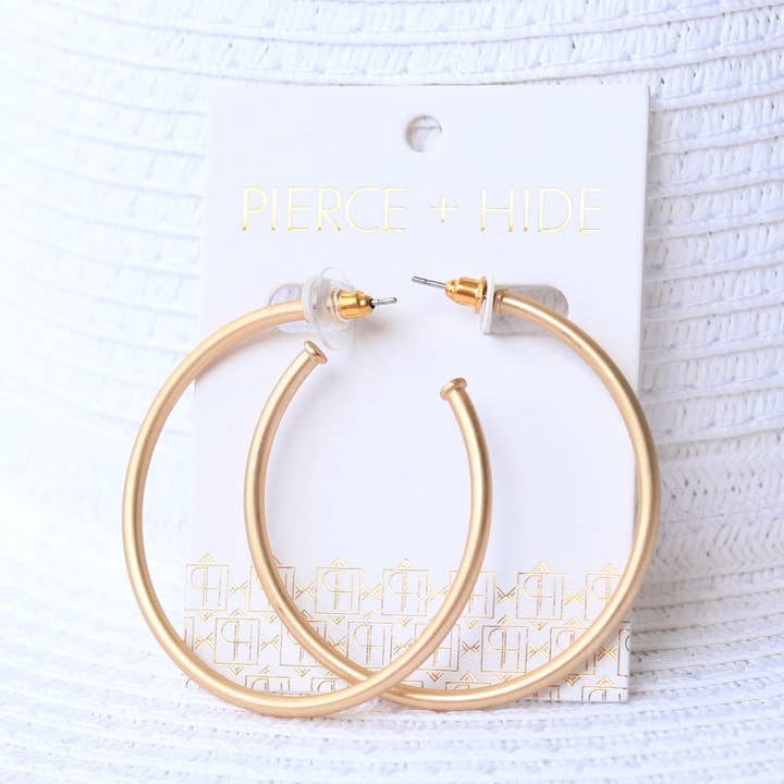 Skinny Everyday Gold Hoops | Classic Hoop Earrings and other Purchase Wholesale hide. Free Returns & Net 60 Terms on Faire trending on Faire.