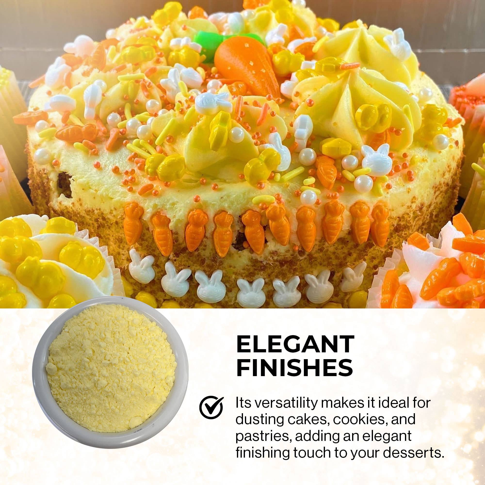 Ultimate Baker - Vendita all'ingrosso Zucchero - Zucchero a Velo Giallo Ultimate Baker (1x1lb)4