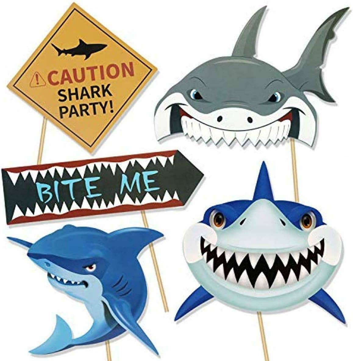 AZ Trading & Import (Toys, RC Toys & More) - Wholesale Party Sign/Banner - Photo Booth Prop Set (Shark Theme)2