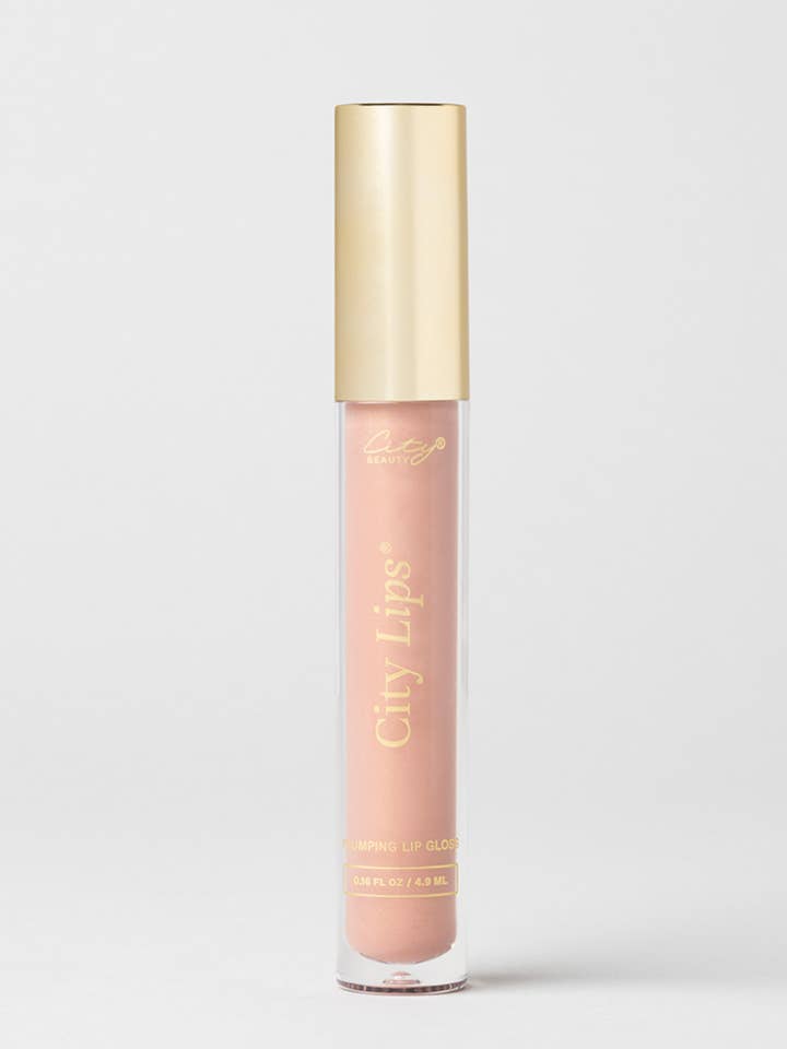 City Lips® - Plumping Lip Gloss -Tokyo Kiss -Sheer Cool Nude for wholesale by City Beauty