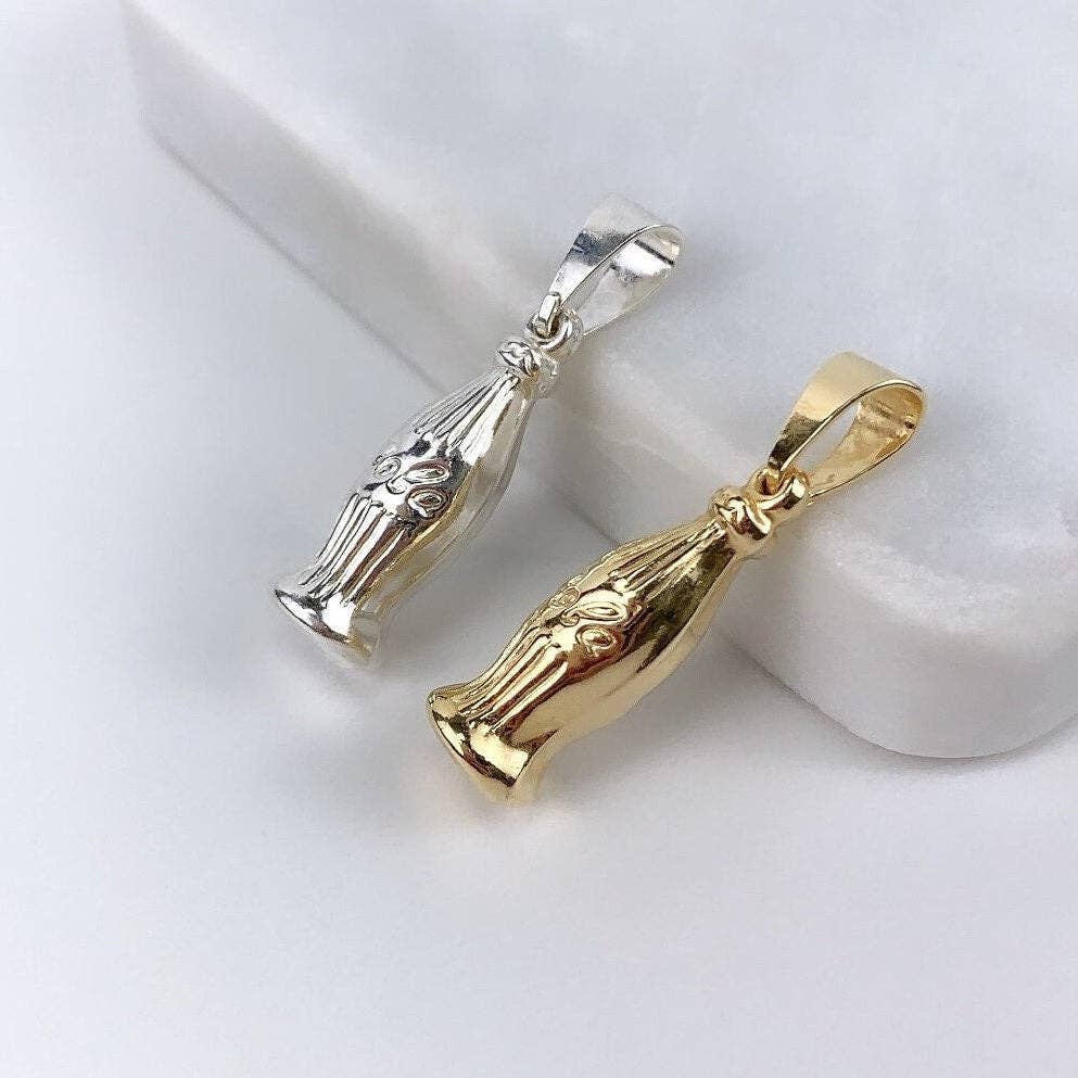 Luxus Accessories - Wholesale Individuele bedel/hanger - 18k goud gevulde cola cola fles hanger2