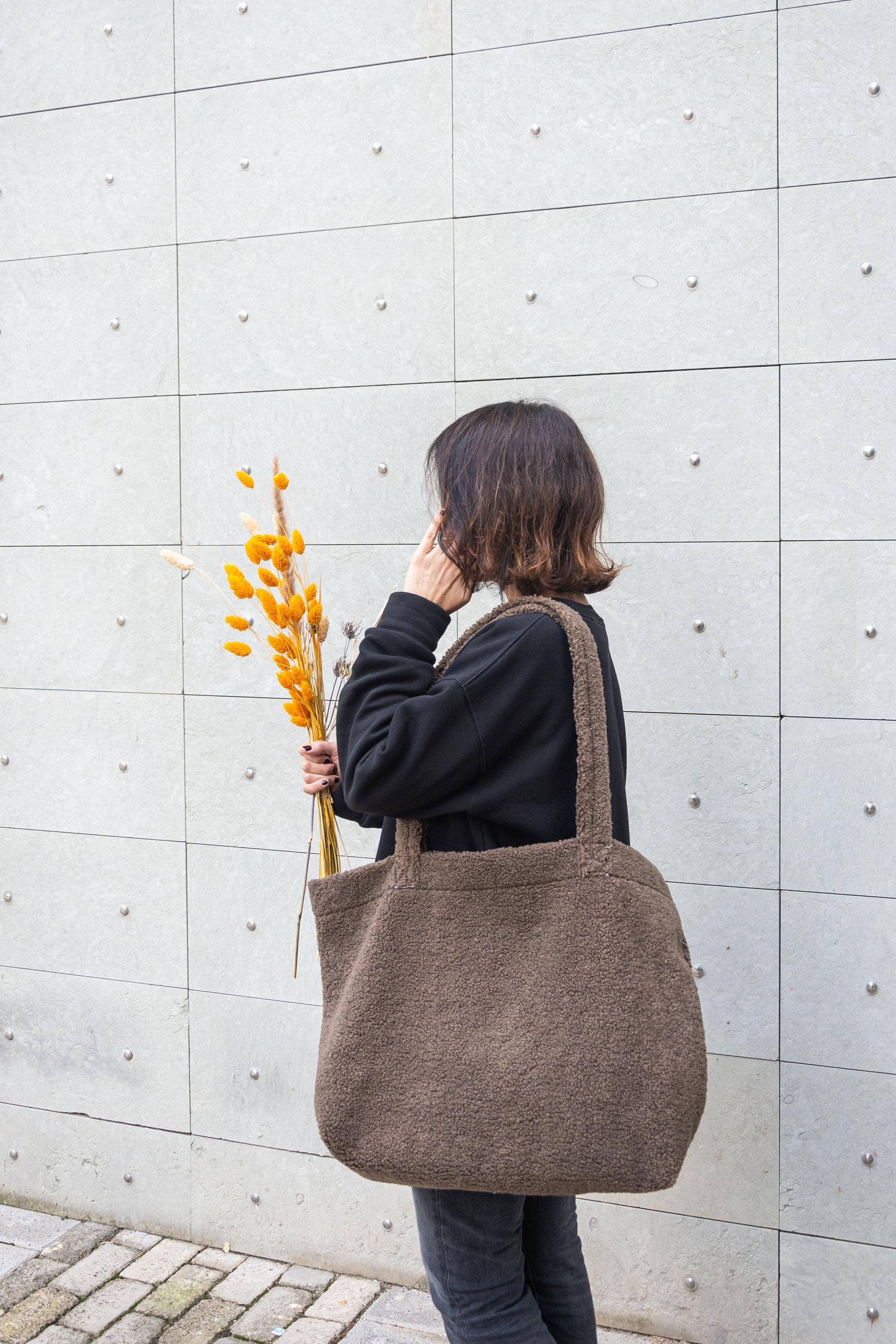 Really Nice Things - Wholesale Tote Bag - Women's - Super Teddy Bag (Bison)2