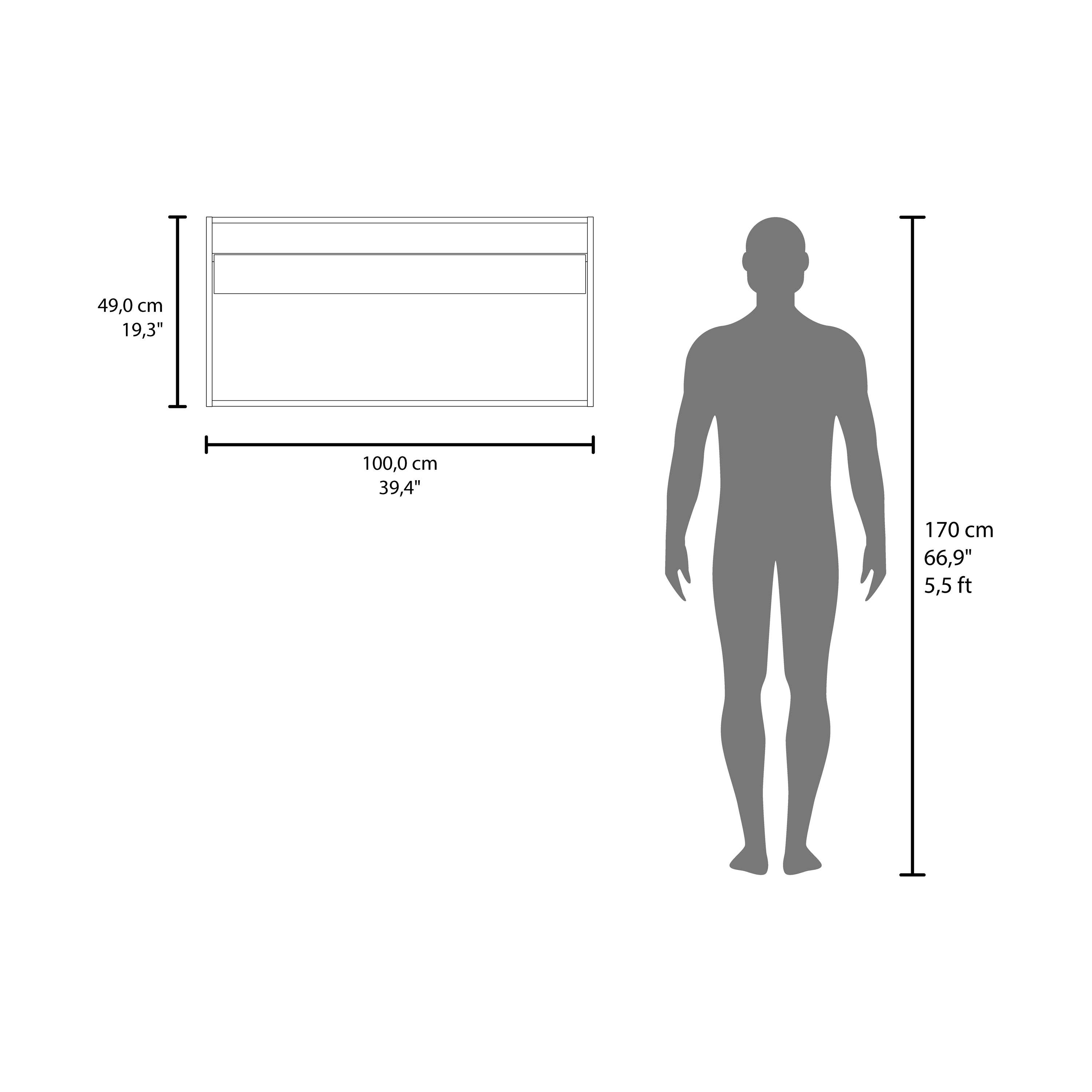 TUHOME FURNITURE – wholesale Skåp – Väggskåp Zürich, Två Dörrar, Stor Låda7