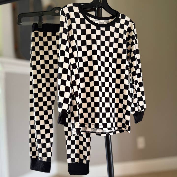 (BAMBOO) Checkerboard KASH Lounge Set (Youth) for wholesale by Micro Me