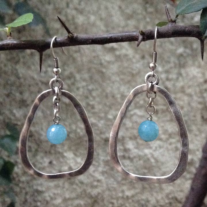Mystic Loop Earrings with stone for wholesale by Volare