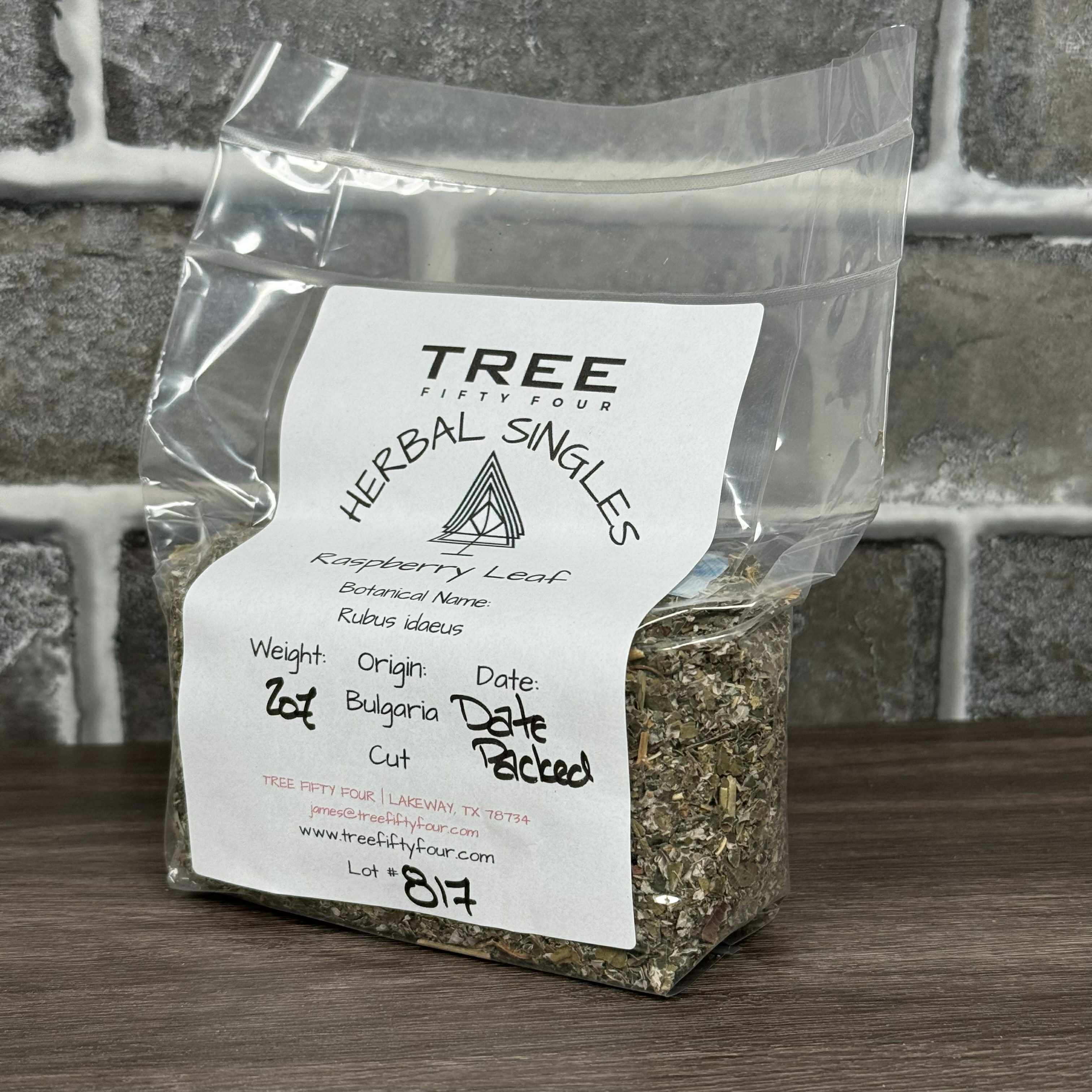 Tree Fifty Four – Chá solto por atacado – Folha de Framboesa | 2 oz (57 g) - 1 kg | Ervas a Granel0
