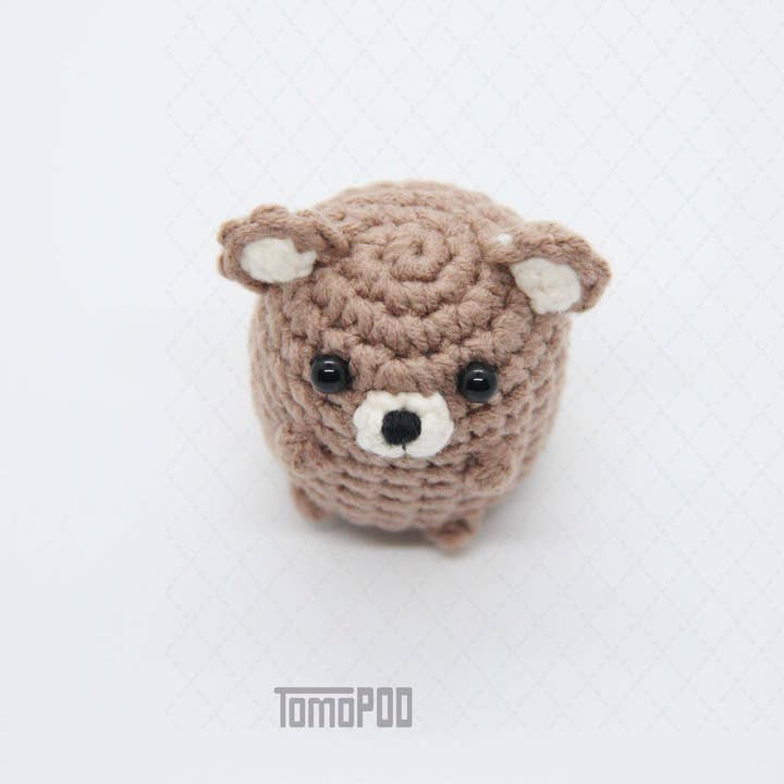 TOMOPOD LLC - Wholesale Decorative Tabletop Object - Crochet Bear, Cute Little Buddy Office Desk Decor Gift Toy