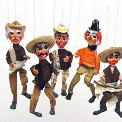 Authentische handgemachte Marionettenpuppe, Saitenpuppe, Mexiko für den Großhandel von Sanyork Fair Trade