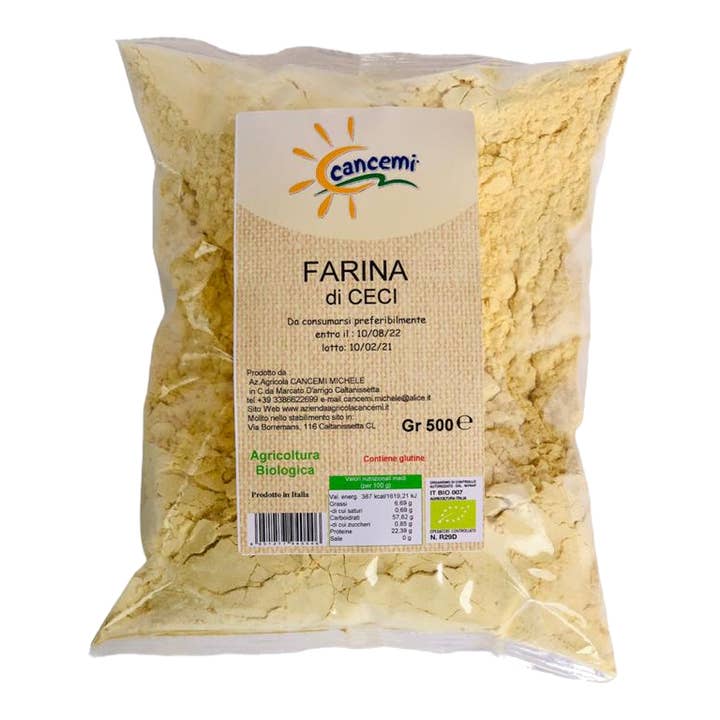 CANCEMI - Wholesale Flour - Organic chickpea flour gr 500