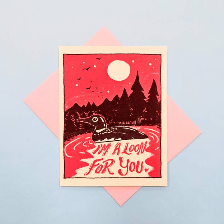 Carte de vœux "Je suis fou de toi" pour la vente par Secret Planet