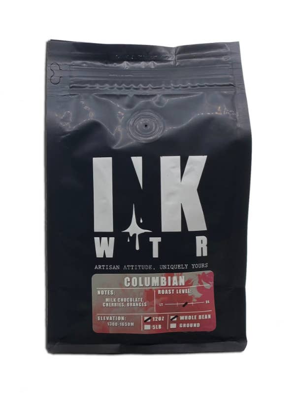 INK WTR Colombian Coffee Single Origin 12oz for wholesale by Ink Wtr Coffee