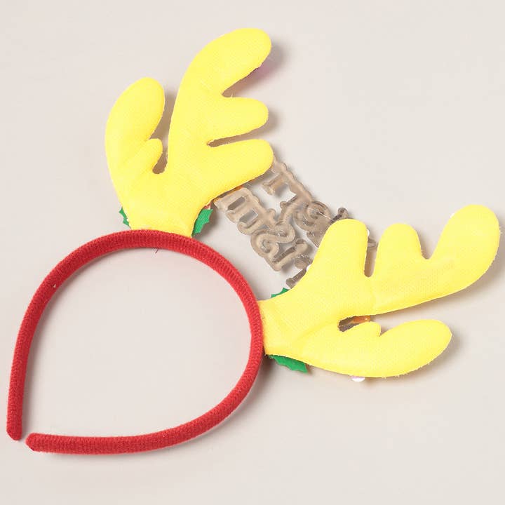 Assorted Rudolph Ears Christmas Headbands for wholesale on Faire5