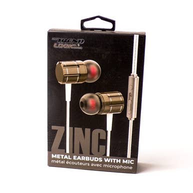 Auriculares de Metal Zinco com Microfone por atacado de Mid America