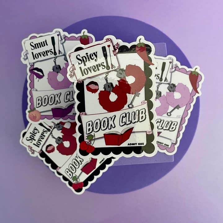 Motleyboo - Wholesale Sticker - Smut book lovers club die cut , kindle and laptop sticker2