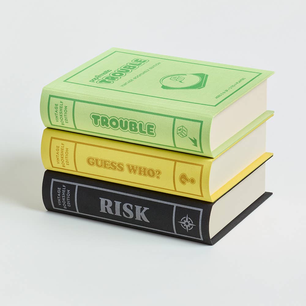 WS Game Company - Wholesale Board Game - Vintage Bookshelf Assortment: Guess Who?, Risk, Trouble2