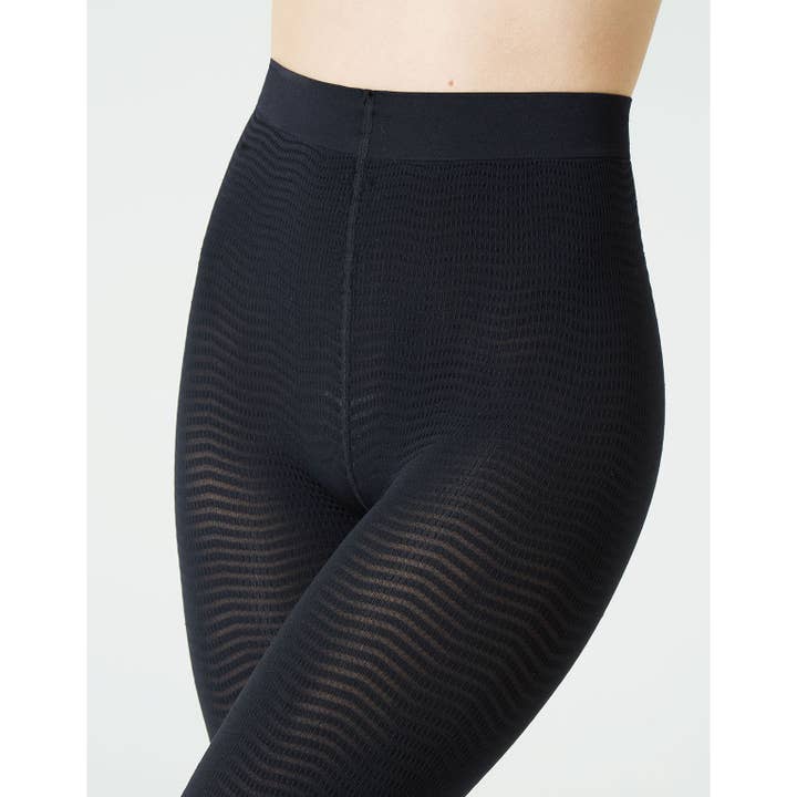 Black Cellulite Control Footless Tights, Massage Leggings, Pyjama for wholesale on Faire2