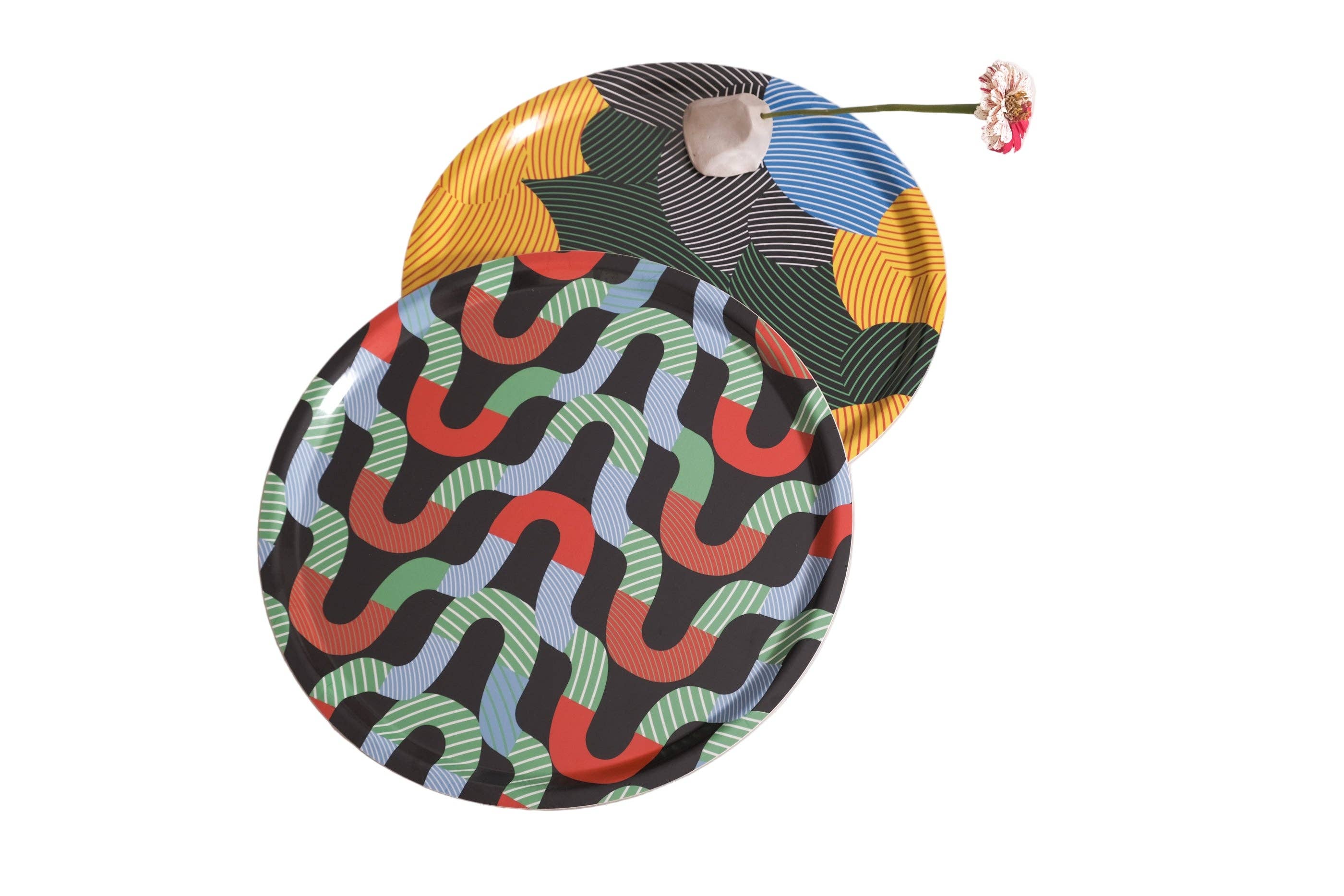 Mezzaluna Studio - Wholesale Serving Tray - Planets Modern Design Birchwood Tray2