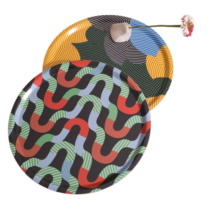 Mezzaluna Studio - Wholesale Serving Tray - Planets Modern Design Birchwood Tray2