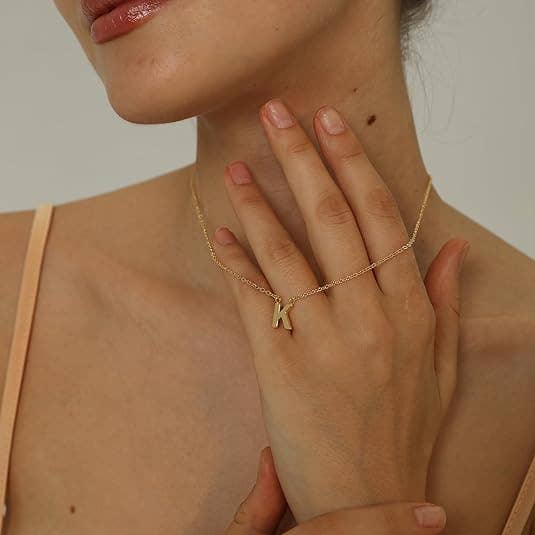 MRKD for Life - Wholesale Pendant/Charm Necklace - Dainty Initial Necklace - 14k Gold21