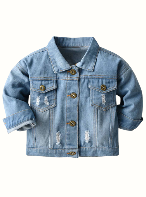 Page and Riggs Designs, LLC - Wholesale Denim Jacket - Kids - Toddler & Infant Denim Jacket with Bow Detail1