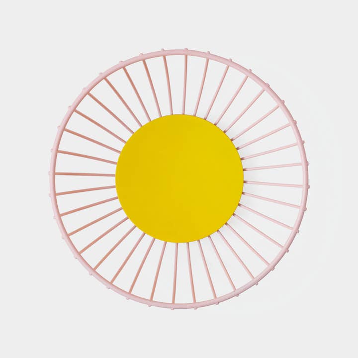 54 Celsius - Wholesale Basket - Iris Wire Basket - Small (7.5" diam) - Steel Fruit Basket6