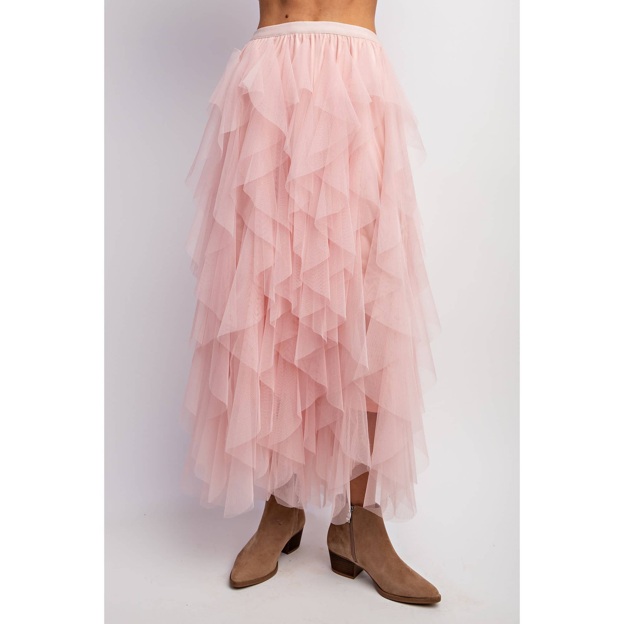 Sweet Generis - Wholesale Skirt - Women's - CASCADING TULLE MESH LAYERED MAX SKIRT37