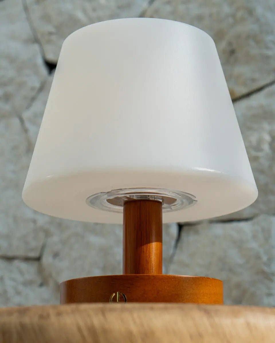 Tavellio - Wholesale Accent/Desk Lamp - Teddy Chestnut Brown Wooden Rechargeable Table Lamp | Dimmable, Cordless & 3 Light Modes4