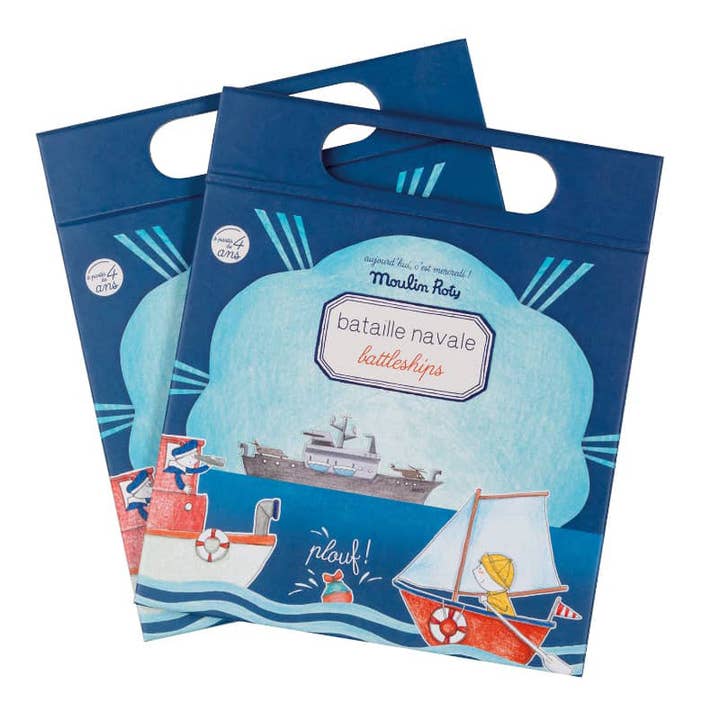 Speedy Monkey - Wholesale Board Game - Box with 10 “Battleship” Magnetic Board Games - Recreational Toy - Moulin Roty