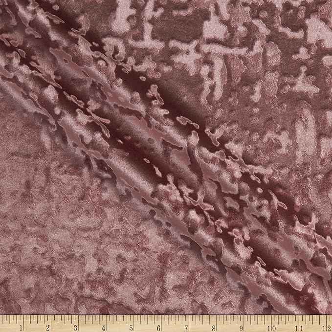 Mauve abstrakt krossad sammet bordsduk – skräddarsydd storlek för bröllop och heminredning linne för wholesale av The Tablecloth Store