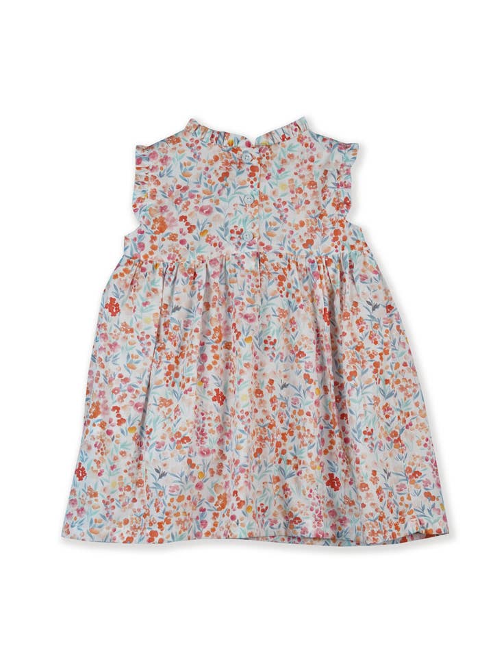 Maison Sunny - Wholesale Dress – Baby - Wild Flowers Hand Smocked Freya Dress 0-3M & 12-18M1
