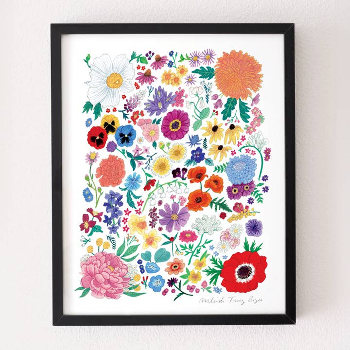 Bloemenveld print voor wholesale door Party Mouse Studio