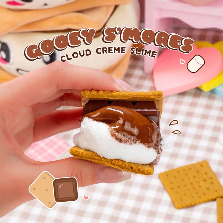 Kawaii Slime Company - Wholesale Putty/Slime - Kids - Gooey S'mores Cloud Creme Slime (4pcs/case)2