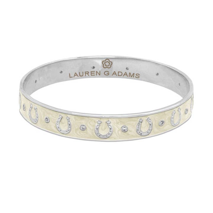 Bracelet en fer à cheval équestre pour la vente par Lauren G Adams