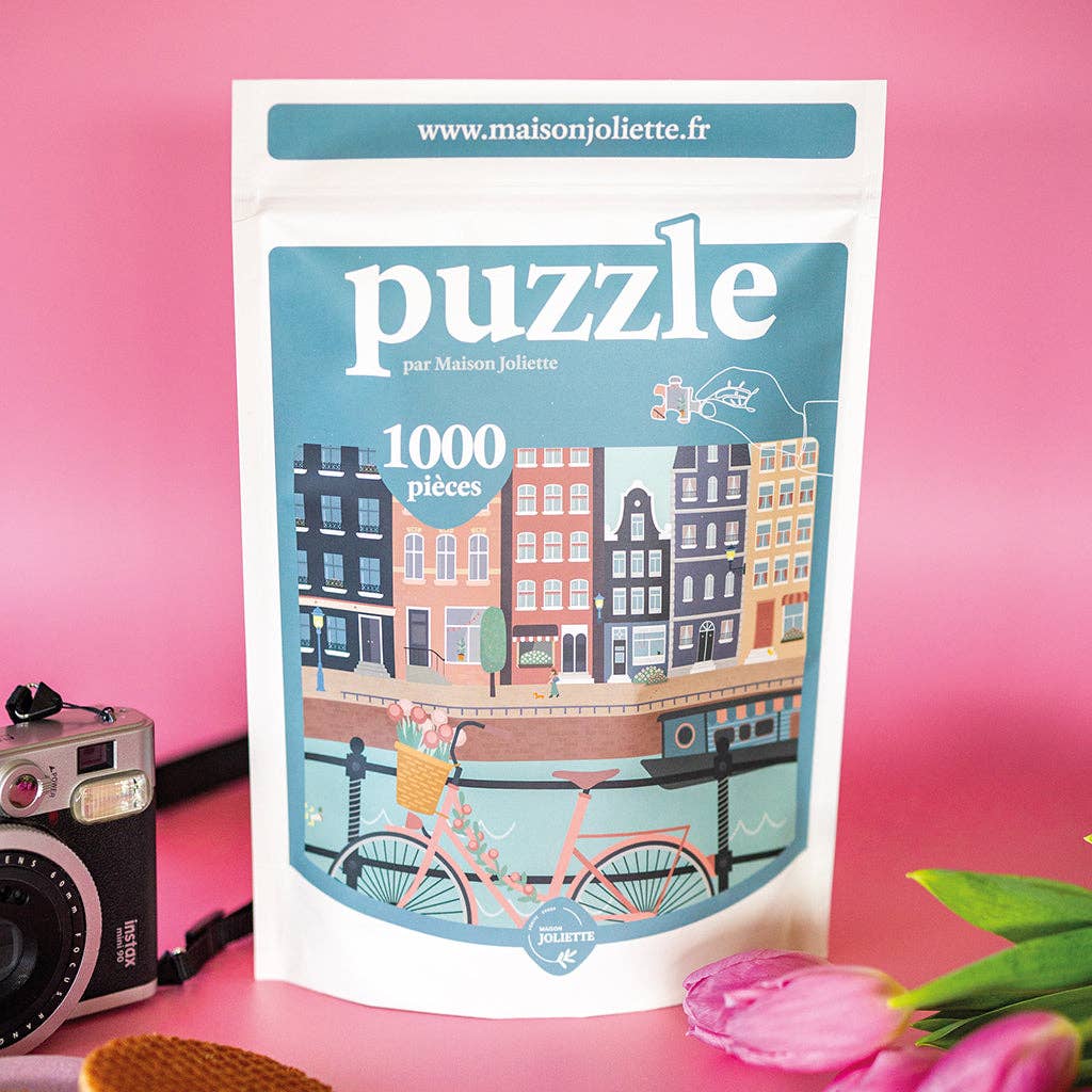 Maison Joliette - Wholesale Puzzle - Adult - Puzzle 1000 pieces Let's pedal along the water6