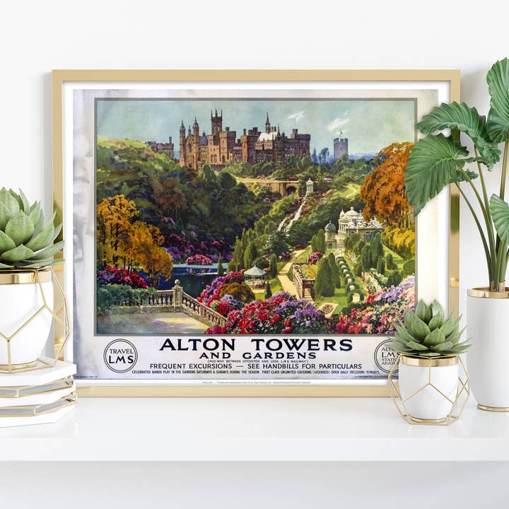 Alton Towers And Gardens - 11X14” Premium Art Print for wholesale by Star Editions