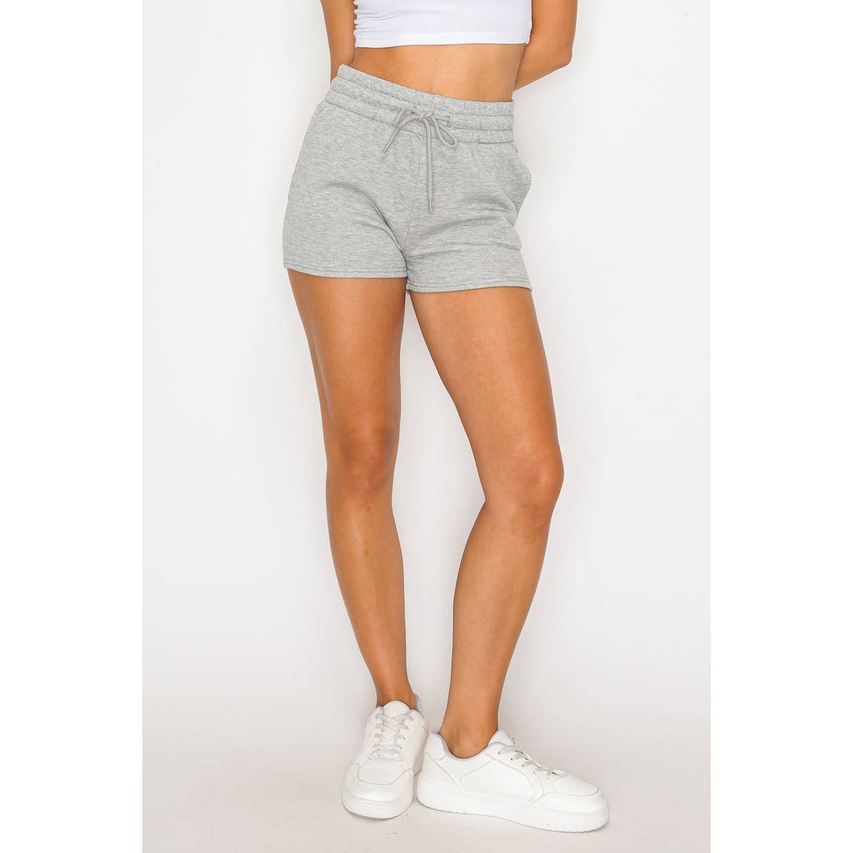UP CLOTHING - Wholesale Shorts – Women’s - Solid Fleece Lounge Sweat Shorts0