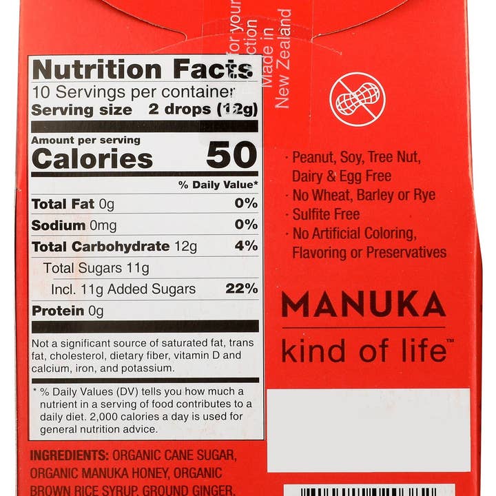 Everyday Supply Co - Wholesale Oral Supplement/Vitamin - WEDDERSPOON DROP MANUKA GINGER - Case of 61