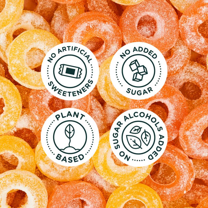 SmartSweets - Wholesale Gummy - Peach Rings Candy (12 pack)