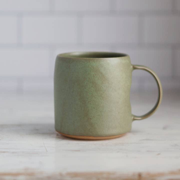 Gravesco Pottery – wholesale Coffee mug – Smooth Handmade Pottery Mug | Sage Green