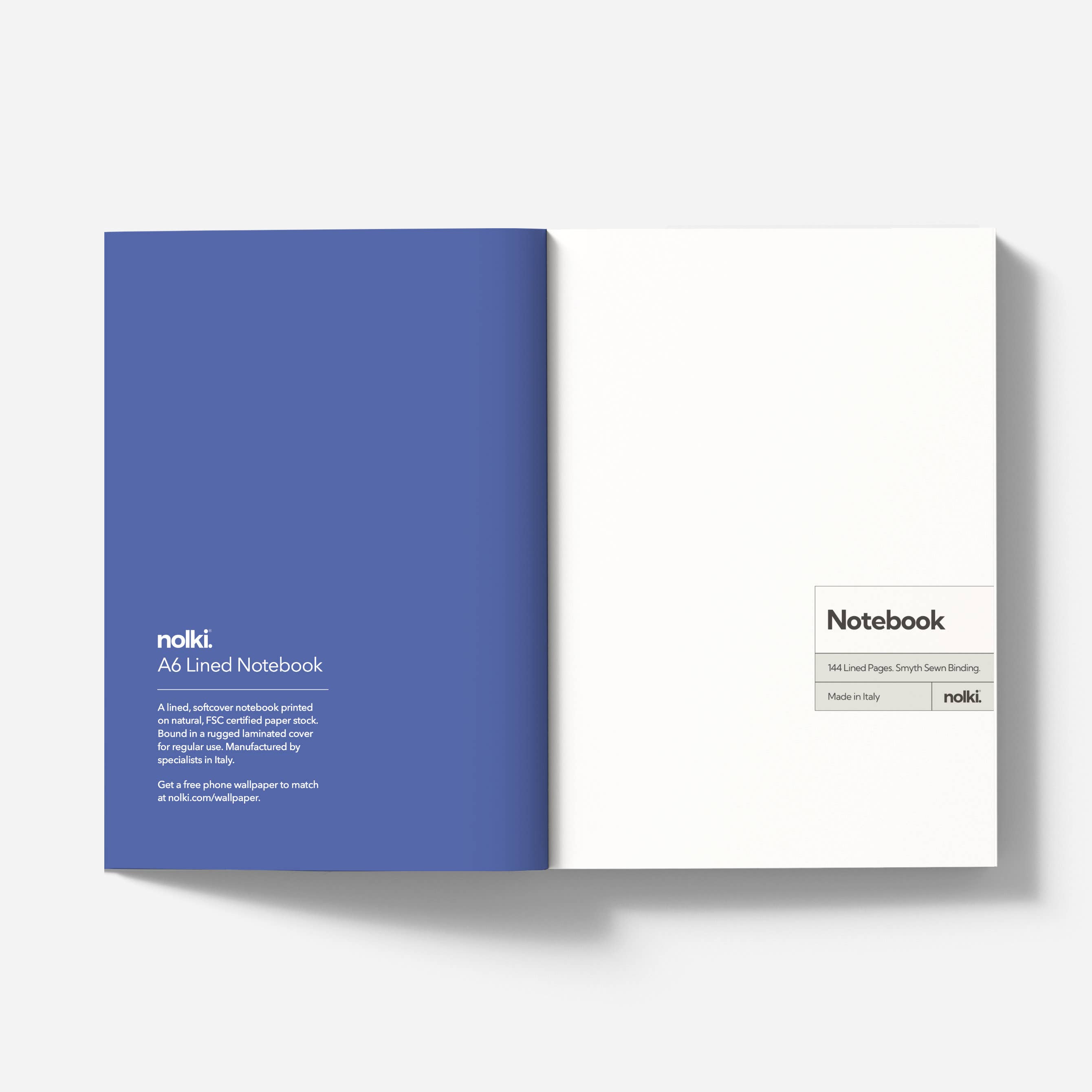 Nolki - Wholesale Notitieboekje - A6 Gelijnd Notitieboek | Zachte Kaft | Blanco Notitieboek - Klak Klak1