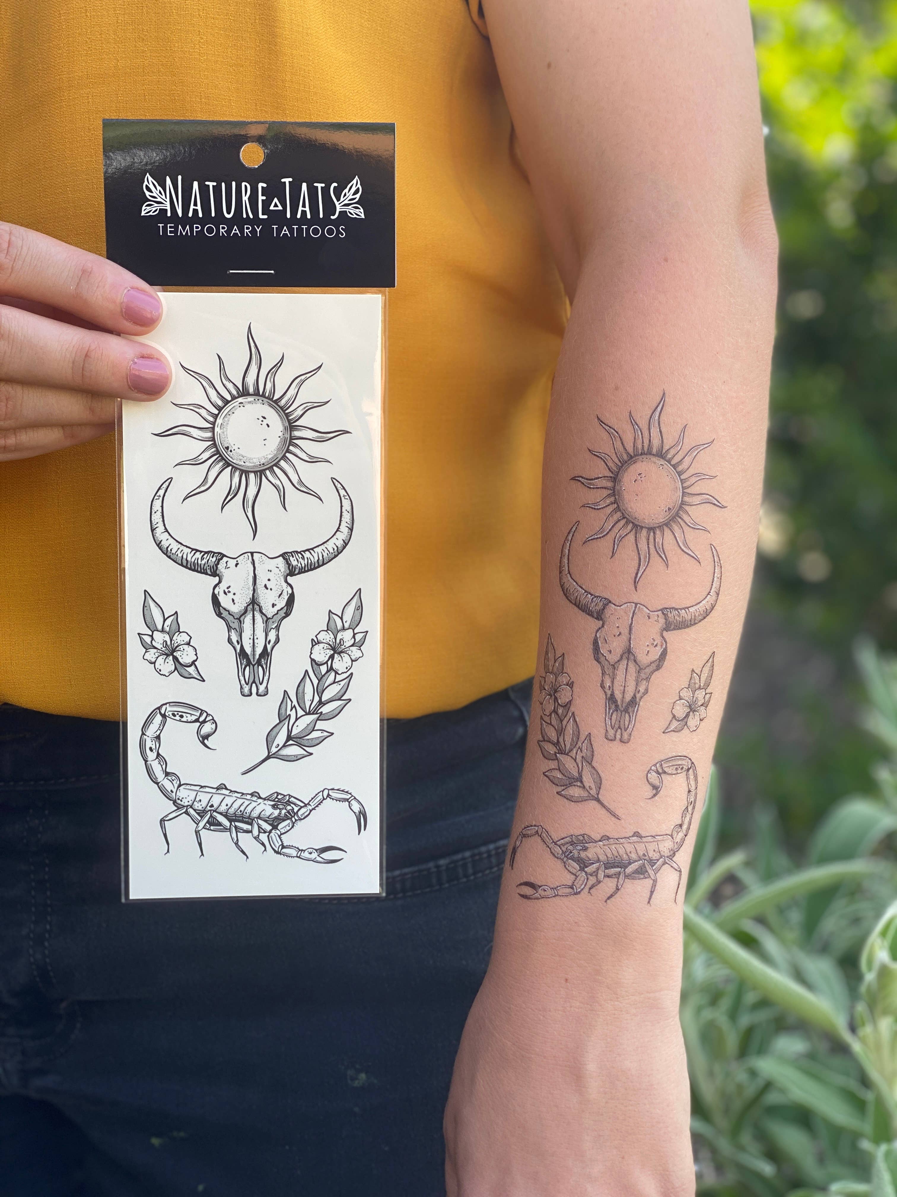 NatureTats - Wholesale Temporary Tattoo - Sunlit South Temporary Tattoo7
