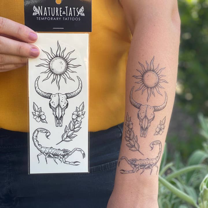NatureTats - Wholesale Temporary Tattoo - Sunlit South Temporary Tattoo7