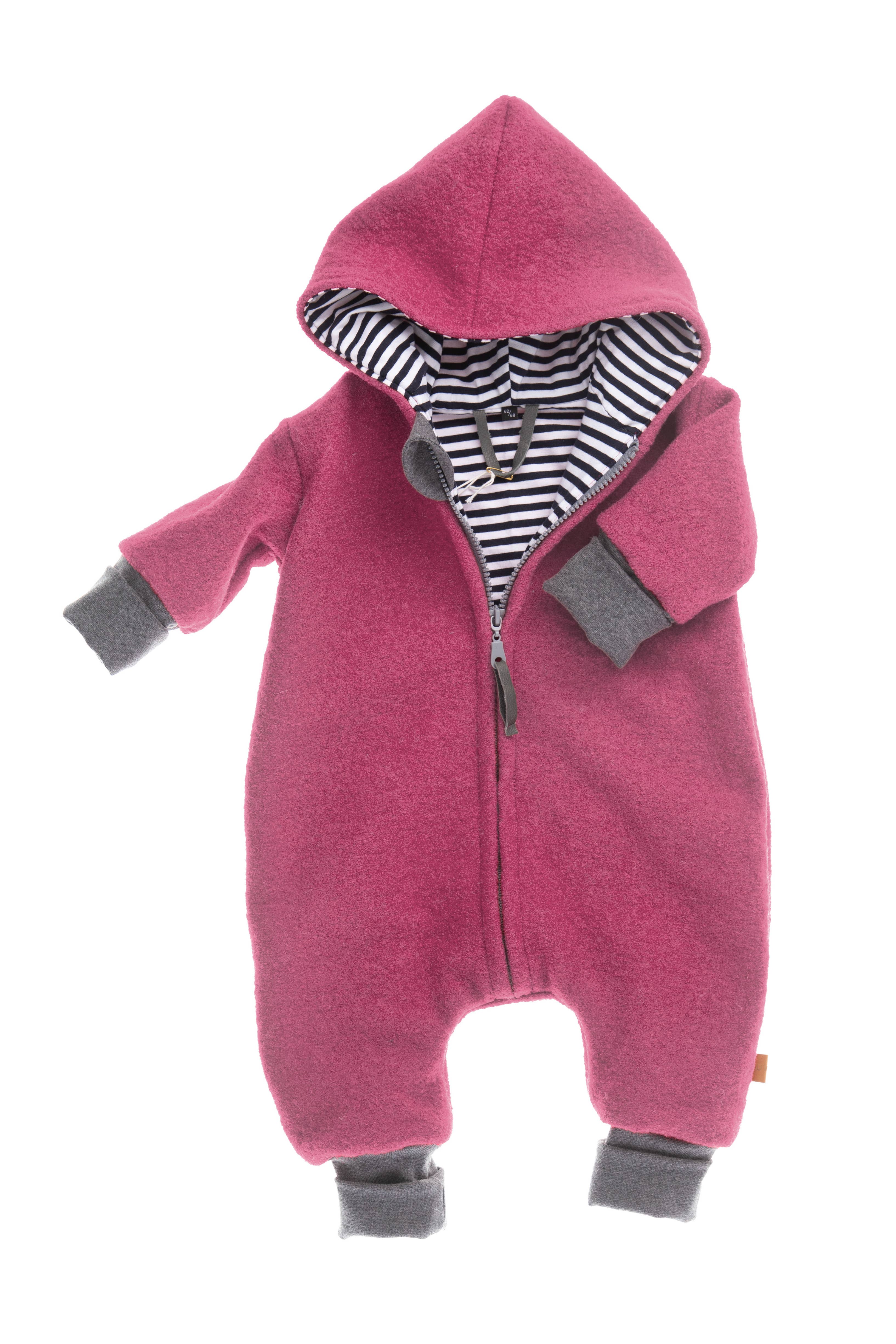 FRAUWPUNKT - Vendita all'ingrosso Tutina - Neonati - Tutina con zip Woolwalk (foderata)7