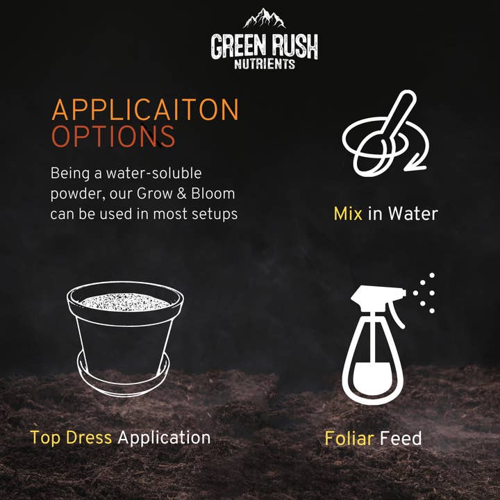 Green Rush Nutrients - Wholesale Fertiliser - Veg To Harvest Pack: Leafy Green Grow & Beefy Bud Bloom Combo5