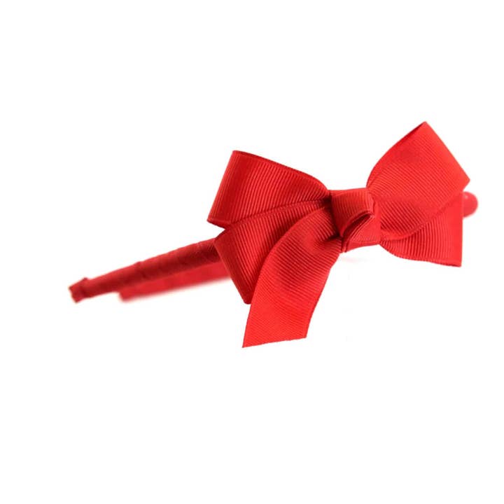 Medium Solid Grosgrain hårbåge på klipp eller smalt huvudband för wholesale av Bows Etc.