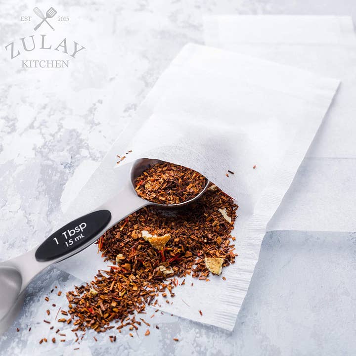 Zulay Kitchen - Wholesale Measuring spoon - Premium Stainless Steel Magnetic Measuring Spoons - 8 Pc Set7