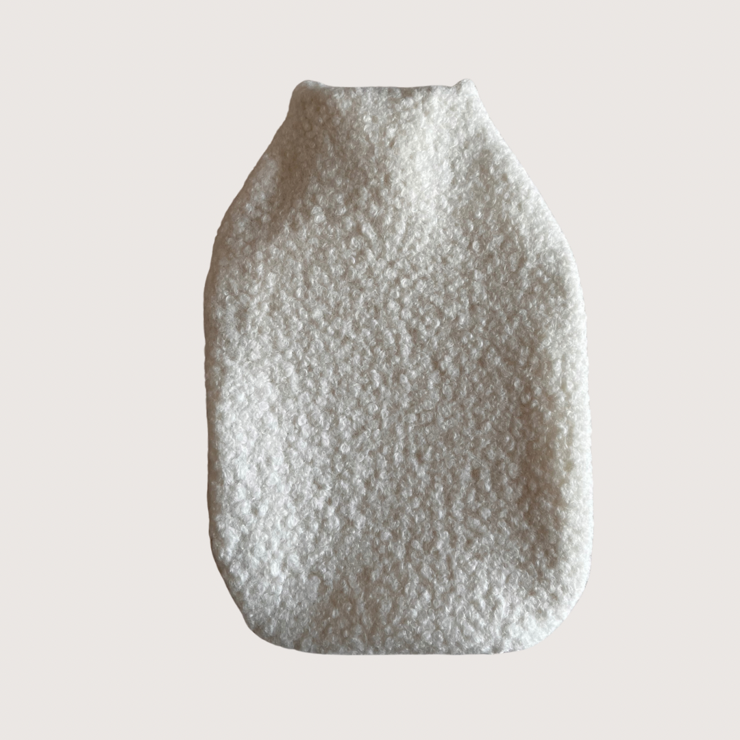 Orla & Fern – wholesale Hot/cold compress – Hot water bottle - Boucle wool - White2