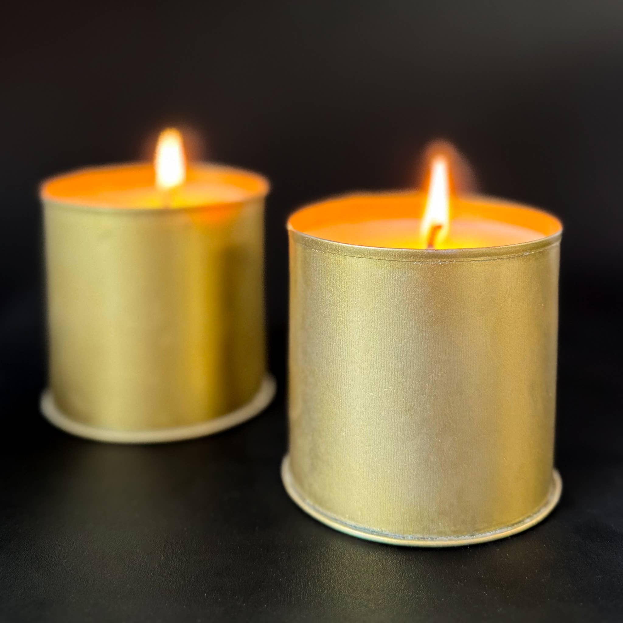 Forever Green Art - Wholesale Travel candles - 3x3 Silver & Gold Tin Cup Candle7