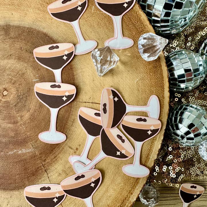 The Haus of Holly - Wholesale Confetti - 30 PIECES ESPRESSO MARTINI CONFETTI| TINI BIT OLDER DECOR